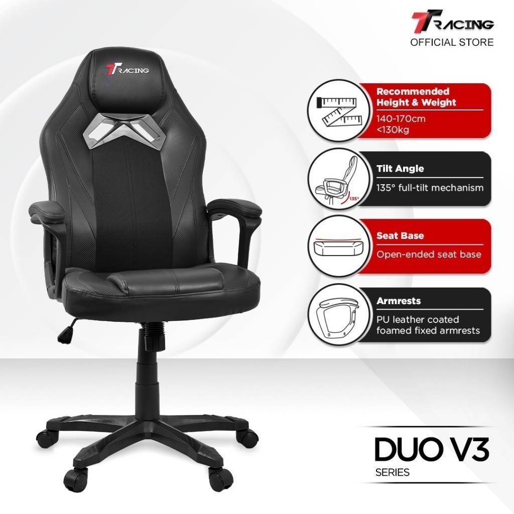 TTRacing Duo V3 Gaming Chair Office Chair Ergonomic Chair Kerusi Gaming Seat